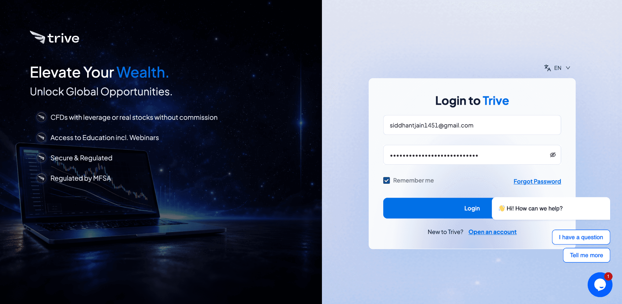 Trive Client Portal